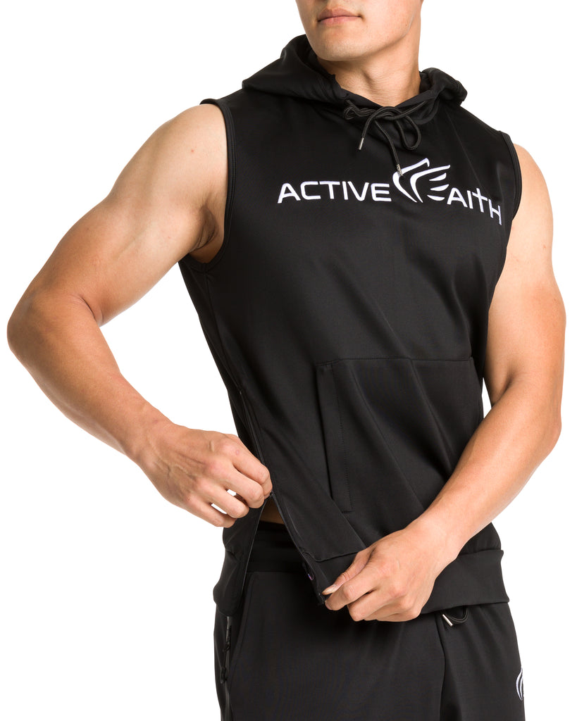 Men's Active Faith Sleeveless Performance Hoodie