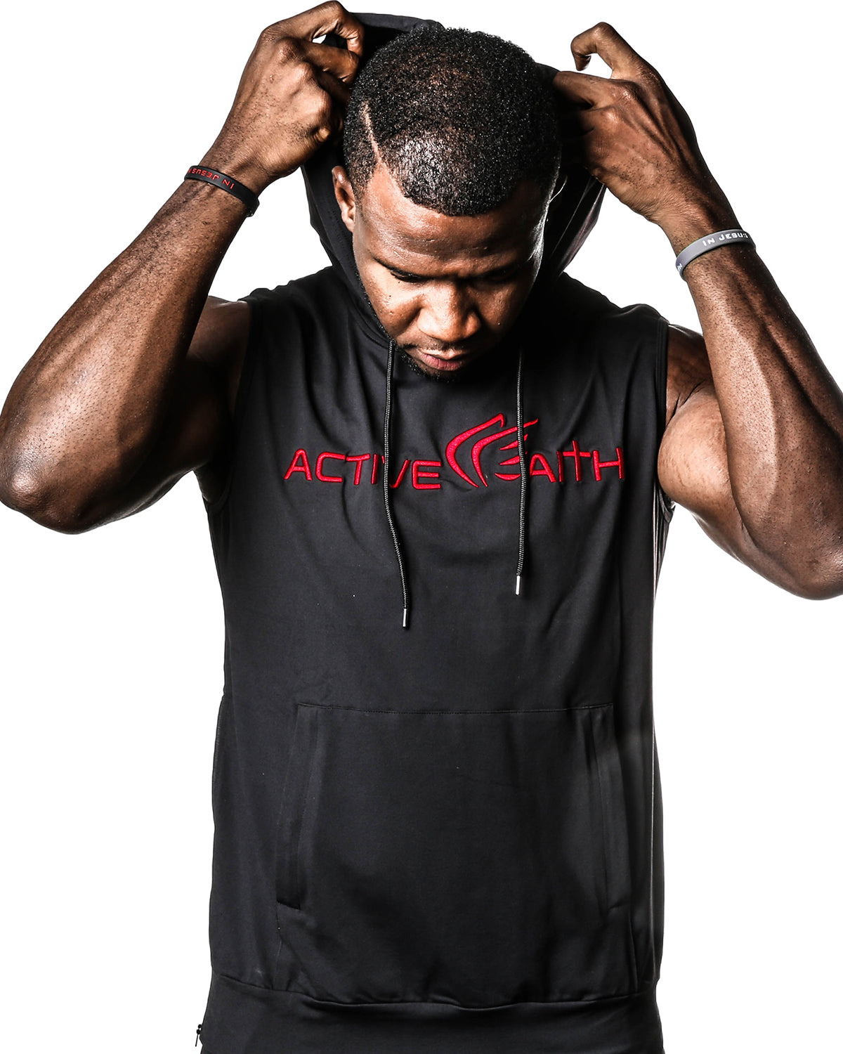 Men's Active Faith Sleeveless Performance Hoodie