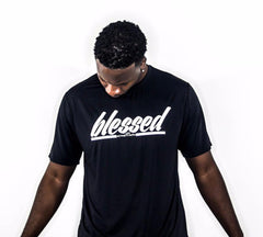 Men's BLESSED Script Performance Shirt