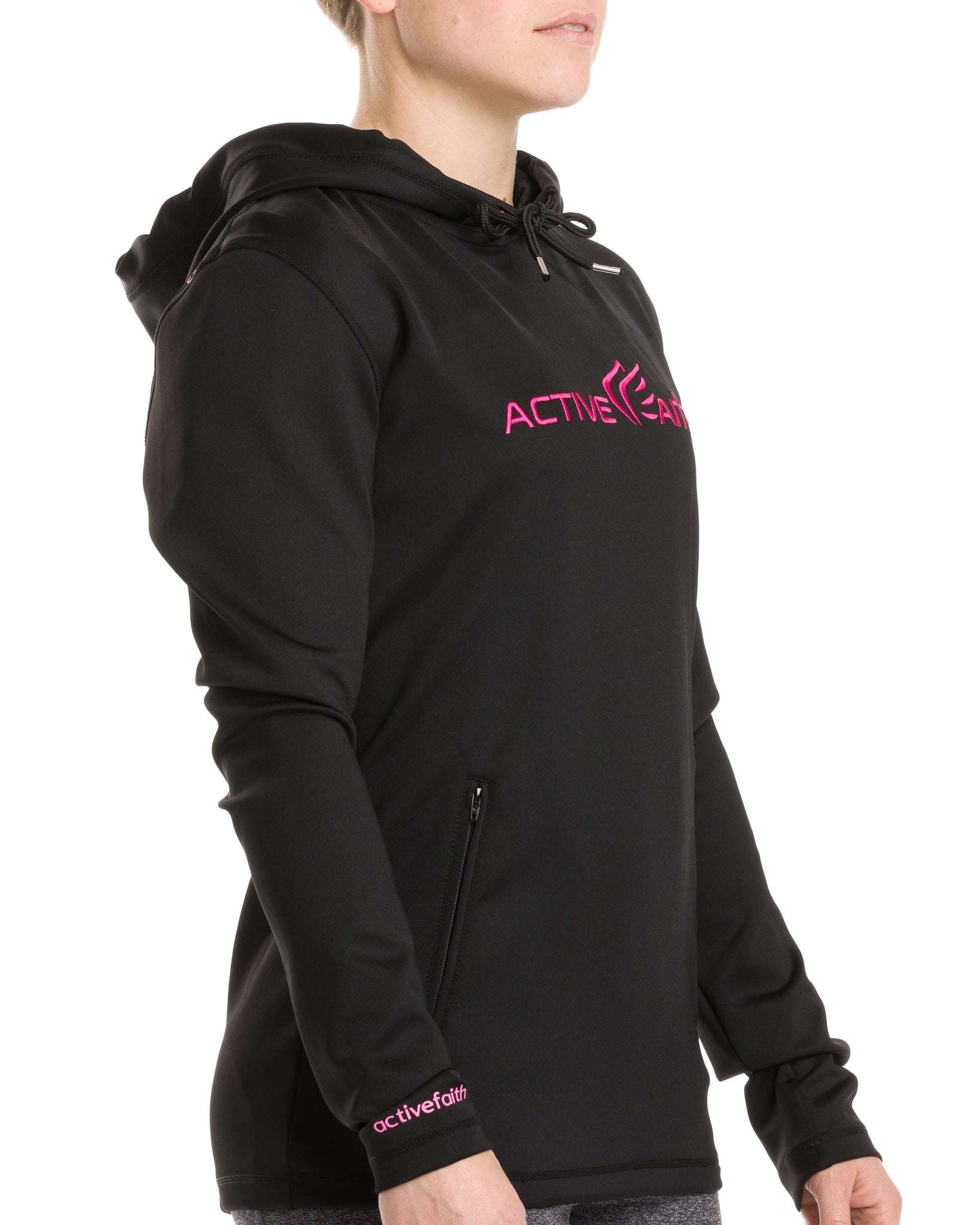 Performance Printed Logo Hoodie | Active Faith Sports