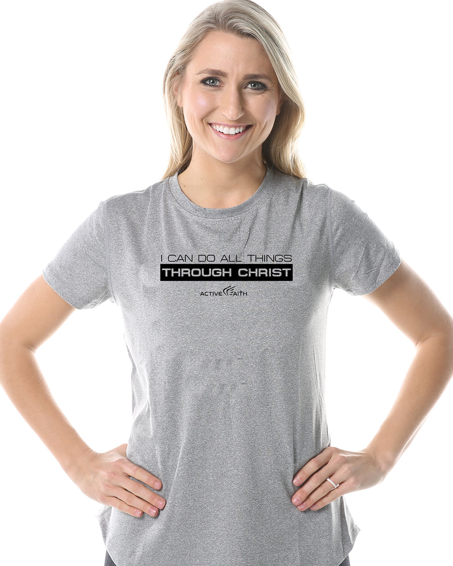 Women's Logo Performance Shirt - Christian Shirt - Active Faith