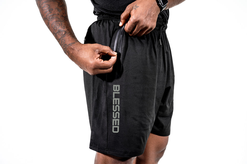 Men's Blessed  Puff Print Shorts