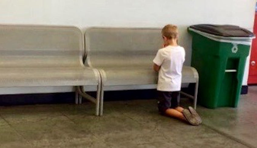 Mom And Son Go To Walmart, But When She Loses Track Of Him, She Finds Him Kneeling For A Heartbreaking Reason…