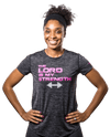 Christian T-Shirt for Women, Grey - Active Faith Sports