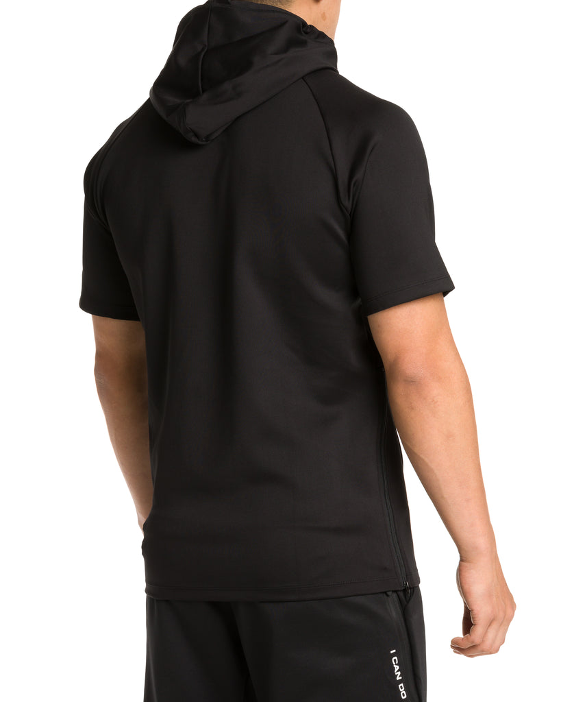 Men's Short Sleeve Logo Performance Hoodie