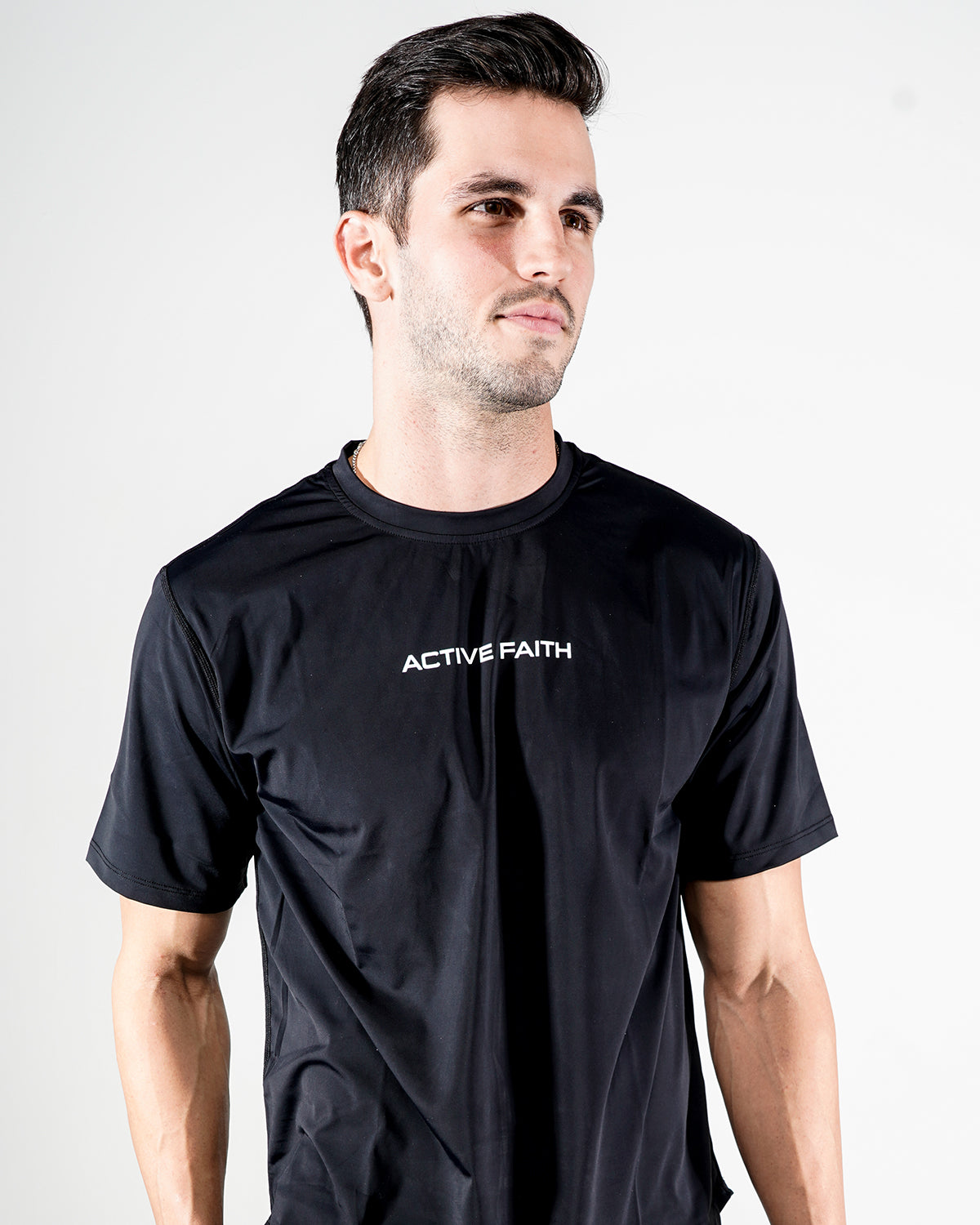 Men's Active Faith T-Shirt In Black Color