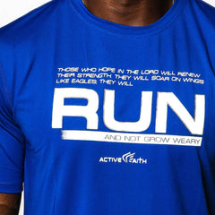 Men's Run And Not Grow Weary EasyDri Shirt