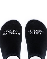 I CAN DO ALL THINGS THROUGH CHRIST Low Cut Socks