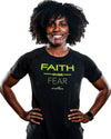 Faith Over Fear Performance Shirt for Women, Black Volt
