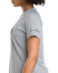 Round-Neck Women's Performance Shirt, Grey