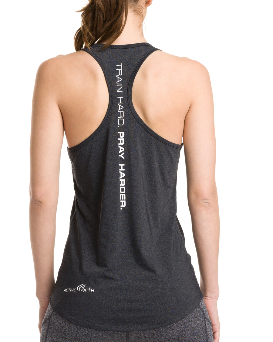 Women's Weight Lifting Performance Tank, Charcoal