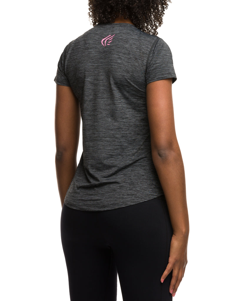 Women's Performance T-Shirt Buy Online, Charcoal Pink - Active Faith Sports