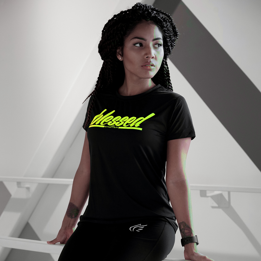 Active Faith Blessed Sports Tee for Women