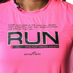 Women's Run And Not Grow Weary EasyDri Shirt